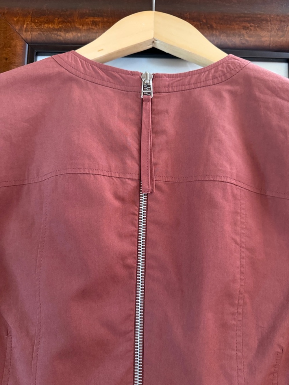Another Tomorrow Organic Cotton Poplin Puff Sleeve Midi Dress Made in Italy 36 - Picture 9 of 10